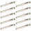 Punta apriforo 10 pezzi 6 mm HSS codolo rotondo argento 15