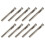 Punta apriforo 10 pezzi 6 mm HSS codolo rotondo argento 14