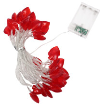 Battery Operated Heart Shape LED String Lights For Valentine's Day Wedding Balcony Decor Steady And Flash Modes