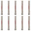 Punta apriforo 10 pezzi 6 mm HSS codolo rotondo argento 2