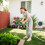 Outsunny Outsunny Retractable Hose Reel Wall Mounted with Lock, Grey 8