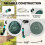 Outsunny Outsunny Retractable Hose Reel Wall Mounted with Lock, Grey 5