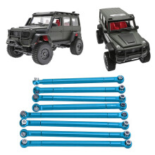 8 Stück Aluminium-Spurstangen für MN86 RC-Car, Blau, 9,2 cm/8,2 cm