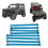 Set di 8 tiranti MN86, 9,2 cm e 8,2 cm, Blu 1