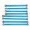 Set di 8 tiranti MN86, 9,2 cm e 8,2 cm, Blu 9