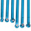 Set di 8 tiranti MN86, 9,2 cm e 8,2 cm, Blu 12