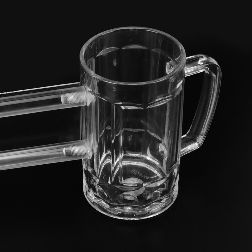 430ml Double Acrylic Beer Mug - Drop Resistant & Ergonomic Design 2