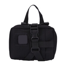 First Aid Storage Pouch Tear Away Design Outdoor-Black