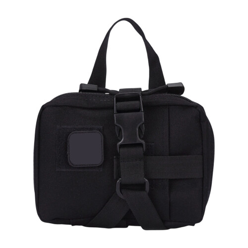 First Aid Storage Pouch Tear Away Design Outdoor-Black
