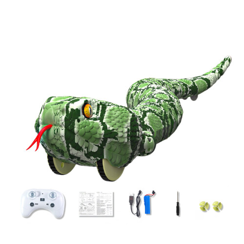 Programmable Snake Toy with 2.4G Wireless Technology &-Green