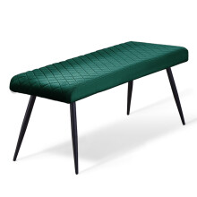 Dining Room Bench Long Seating Chair Velvet Green