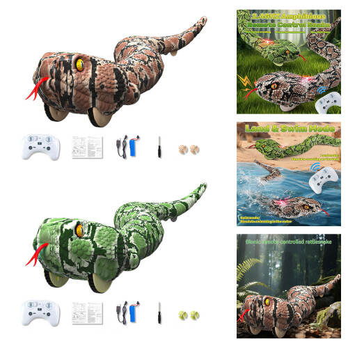 Programmable Snake Toy with 2.4G Wireless Technology &-Green 2