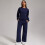 Women's two-piece tracksuit includes a sweatshirt and-Black M 4