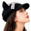 Popular Octagonal Hat Punk Beret Bowknot Cats Ear Hat-Pink 7