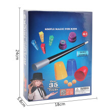 Zauberer-Trick-Spielzeugset für Kinder, bunter Zauberstab, Weihnachtsgeschenk