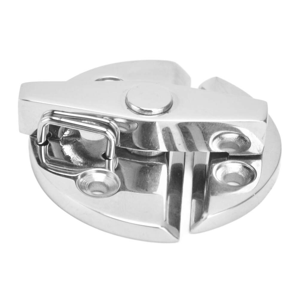 Stainless Steel Marine Hatch Latch 80Mm Round Turn Button Twist Catch For Boats 6921357945834