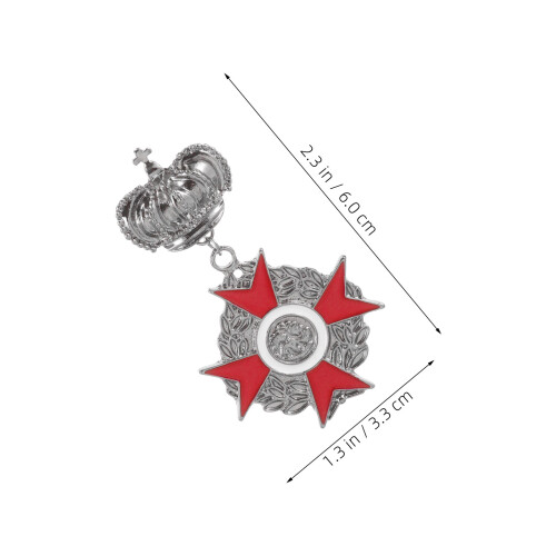 6St Unieke Kroonbadge Accessoires Mannelijk 2