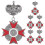 6St Unieke Kroonbadge Accessoires Mannelijk 10