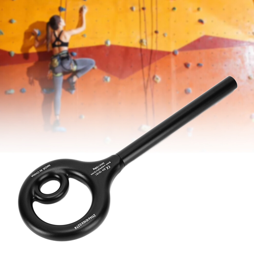9 Shape Aluminum Rigging Descender, 150Kg, Black, 8-12Mm Rope 5021357946501