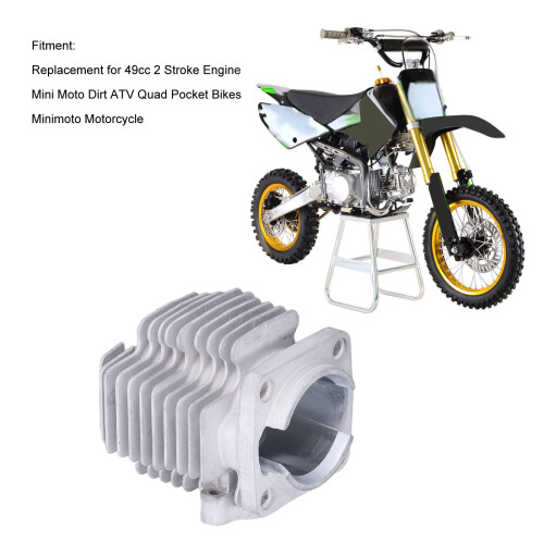Durable 49cc 2-Stroke Cylinder Kit for Pocket and Dirt Bikes 2