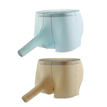 (L, E) Mens Sexy Boxers U Shape Elephant Trunk Panties Mens Four Corner Boxer Shorts 2 Pack Tw-Yvan