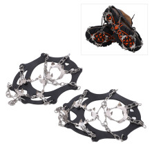 Crampones de 19 puntas XL para hielo negro con agarres de tracción