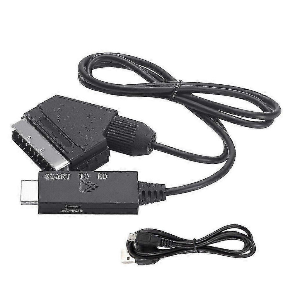 Kikidex (As Show, One Size) Scart To Hdmi Cable Video Adapter Scart To Hdmi Converter Scart To Hdmi Adapter