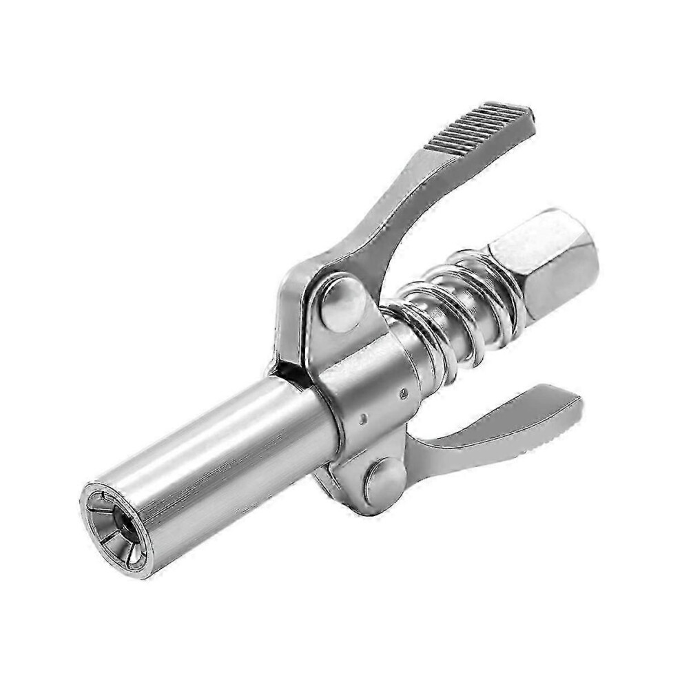 Kikidex (As Show, One Size) Double Handle Grease Nipple Coupler Double Handle Quick Lock Release Grease Ends Couplers Compatibl Edition A