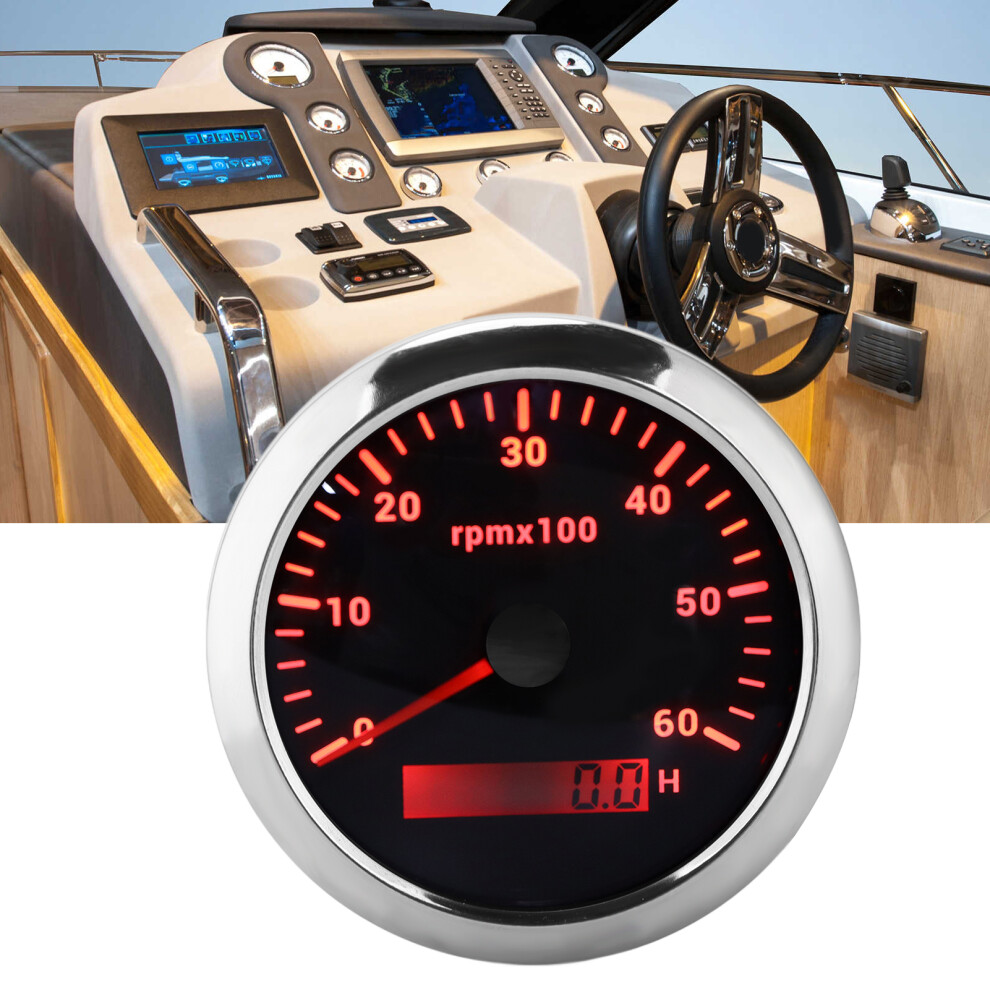 85Mm 0Â6000Rpm Colorful Backlight Tachometer For Vehicles & Machinery 4621357950372
