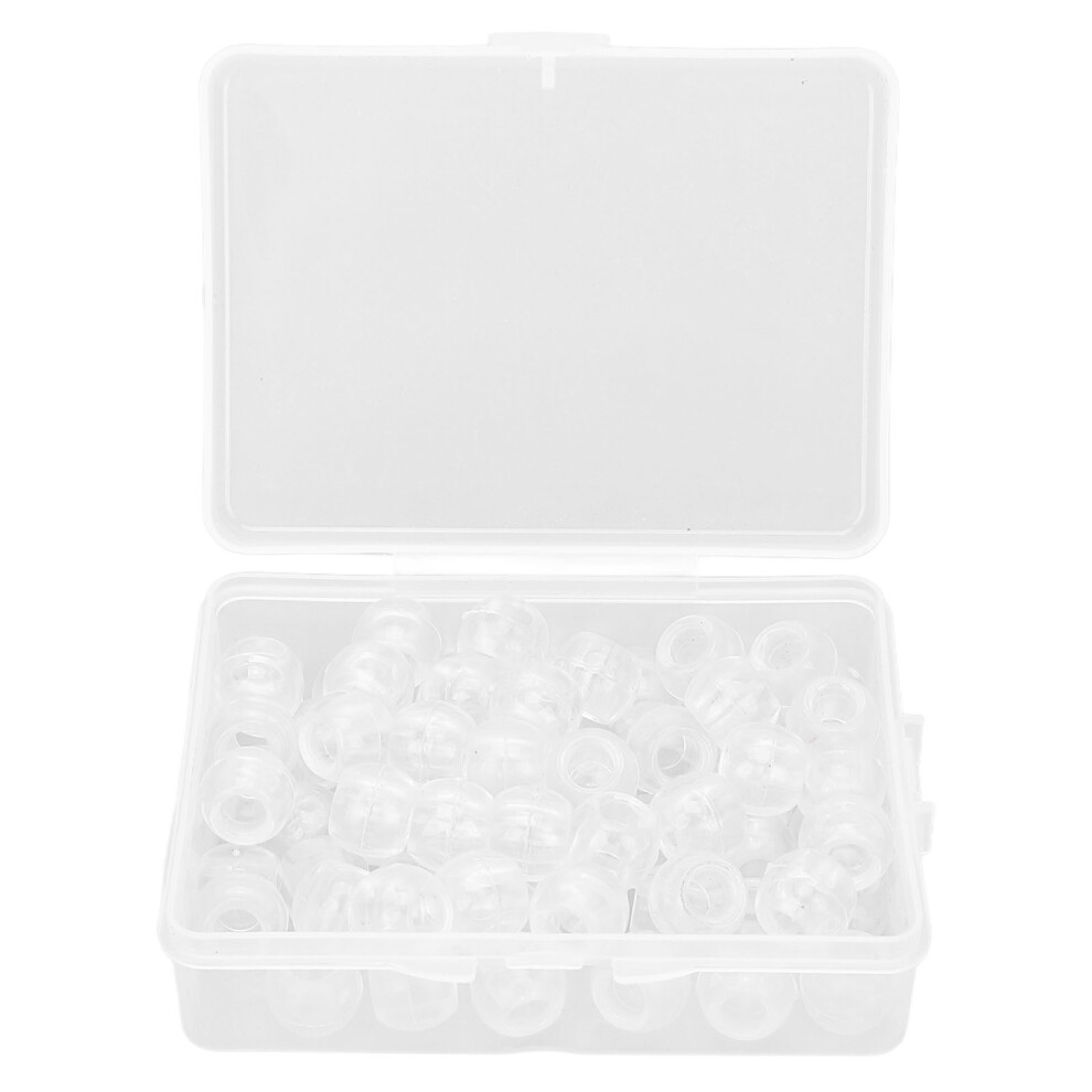 Exquisite 70pcs Transparent Hair & Beard Beads for Stylish Accents
