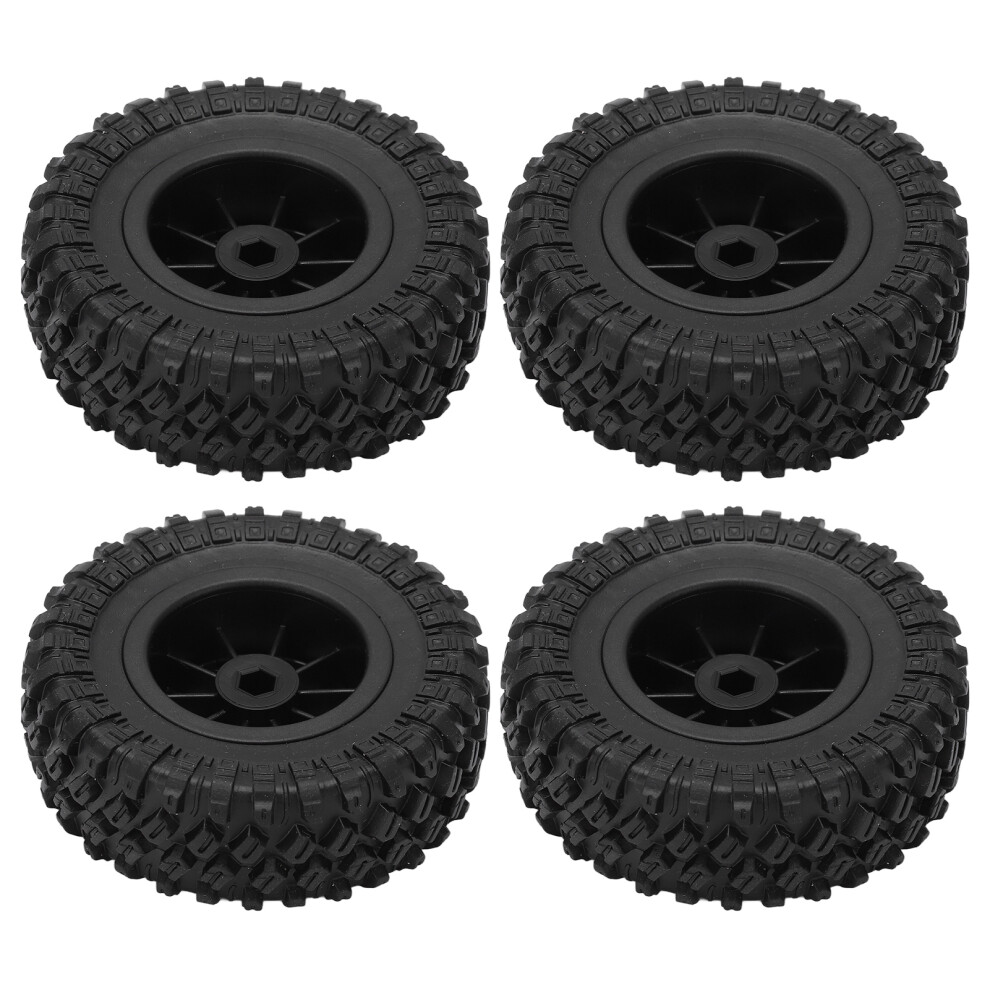 Rc Car 4Pcs Tyres & Wheel Set For Mn D90 D91 D99 D99s D86 Spare Upgrade Silver 8421357951883