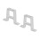 Alluminio Supporto di montaggio per servomotore Argento 39x7x30mm 1