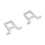 Alluminio Supporto di montaggio per servomotore Argento 39x7x30mm 10