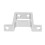 Alluminio Supporto di montaggio per servomotore Argento 39x7x30mm 8