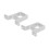 Alluminio Supporto di montaggio per servomotore Argento 39x7x30mm 15