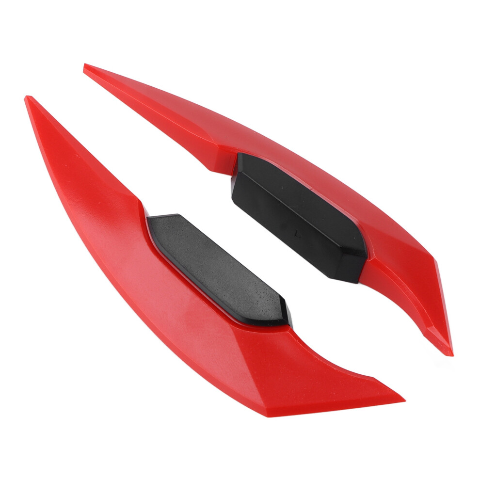 Universal Motorcycle Winglets Abs Aerodynamic Front Wing For Bikes Atv Utv Red 8301357952892
