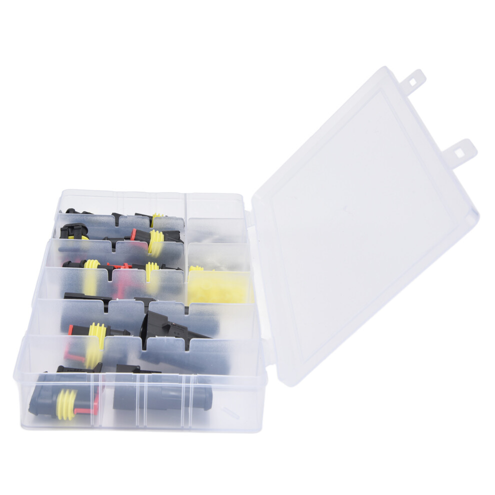 96Pcs Waterproof Automotive Wire Connector Plug Kit - Male & Female Terminals 7621357953097