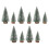 10Pcs Weihnachten Kiefer Baum Decor Set 1