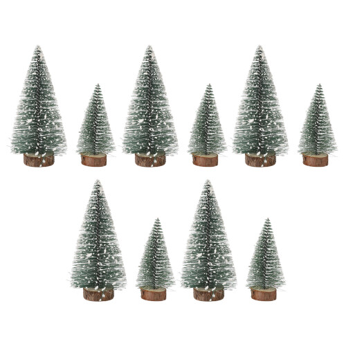 10Pcs Weihnachten Kiefer Baum Decor Set