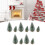 10Pcs Weihnachten Kiefer Baum Decor Set 12