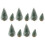 10Pcs Weihnachten Kiefer Baum Decor Set 9