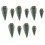 10Pcs Weihnachten Kiefer Baum Decor Set 2