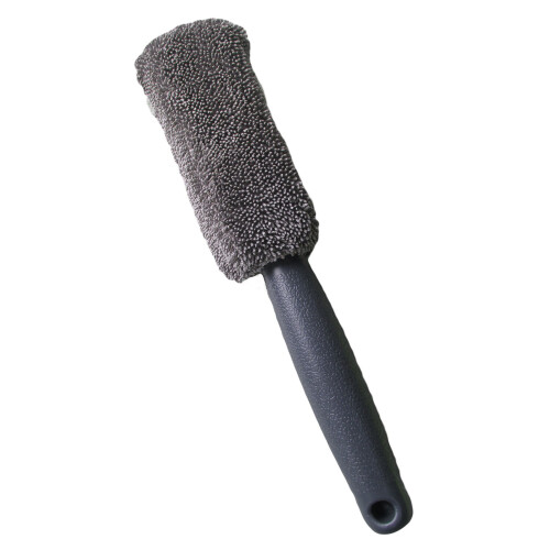 Car Wheel Detailing Brushes Plastic Soft Bristles Short-Gray