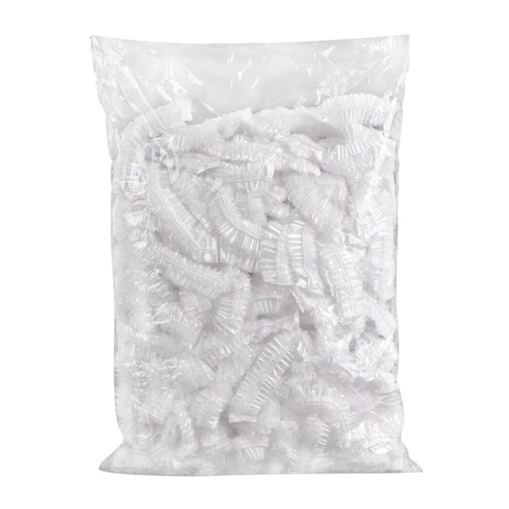 Disposable Shower Cap Elastic Shape Cap Transparent Hair Beauty Cap 1 Set
