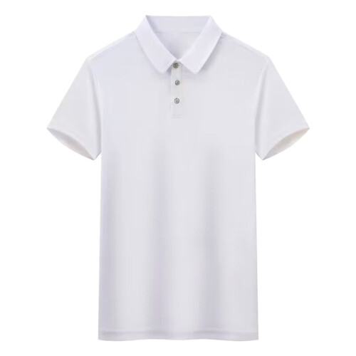 Summer Essential Solid Tone Shirt For Men Athletic-M White