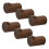 6Pcs Wood Hook Wall Mounted Hardware Sturdy Storage-Brown 1