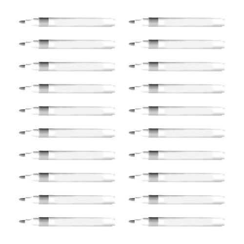 20Pcs Acrylic Paint Pen Quick Dry Oil Based Inks Acrylic-silver