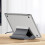 Auto Adjusting Vertical Laptop Stand NonSlip Silicone Base-grey 6
