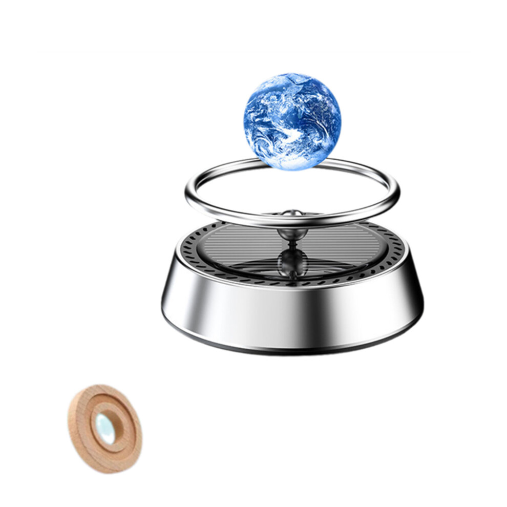 (The earth) Green Environmental Car Air Freshener Solar Charging Car Air Interior-image-OPC-PMR2XG6-NEW