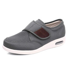 Women's Diabetic Shoes Breathable Large Size Gray Easy Close Seniors UK Size 10
